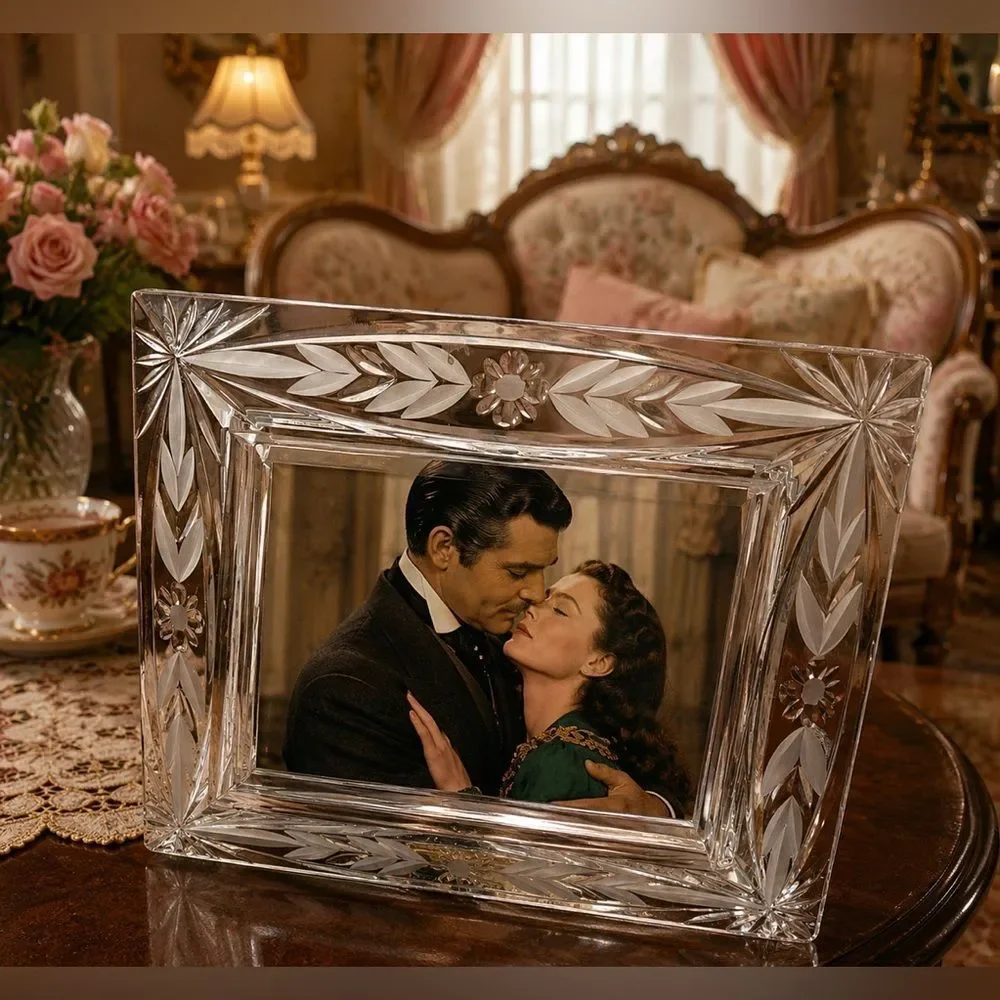 *Mikasa* Full Lead Crystal Photo Frame - Holds 5x7”